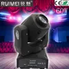 Mini Spot 60W DJ Led Moving Head Licht Disco Lampe Strahl Gobos DM Musik Party Lichter Kanäle Professionelle bühne beleuchtung Wirkung