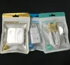 500pcs Android Apple mobile phone accessories packaging zipper bag with hang hole for earphone data cable charger adapter