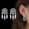 30% 925 Sterling Silver Jewelry sets Korean Dream Catchers feather pendant necklace stud earrings set For women ladies Fashion Jewelry