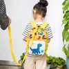 子供のバックパック幼稚園ガールズボーイズスクールバッグ子供漫画恐竜の肩の袋子供子供のスナックバッグは子供たちが失われたロープのデザインを防ぐ
