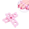 Ny mode rosa mjukt skum tå separator finger spacer manicure pedicure nagelverktyg grossist LX3220