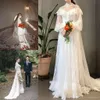 Neue Designer Brautkleider hohe Ansatz SpitzeAppliques Big langen Ärmeln Spitze Jäten Brautkleider nach Maß
