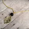 New Lava-rock Lotus Leaf Cross Pendant Aromatherapy Essential Oil Diffuser Collane Natural Black Lava Bead Pendant Collana Fine Jewelry