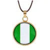 Hanger kettingen driedimensionale 2022 Nigeria ketting kleurrijke glazen cabochon koepel sieraden aangepast