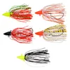 Appâts d'eau douce Buzzbait Bass Spinnerbaits Leurre de pêche 5g 7g 10g 14g Appâts de calmar de queue de barbe de natation peu profonde