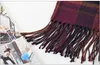 16 스타일 겨울 스카프 Tassesl 타탄 스카프 여성 디자이너 격자 무늬 스카프 cuadros 새로운 디자이너 Unisex 아크릴 기본 Shawls 따뜻한 bufandas b397