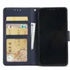 PU Leather Wallet Cases For Iphone 15 Plus 14 13 Pro 12 11 XR XS MAX 8 7 6 Plain Photo Cards Frame Slot Flip Cover Holder Magnetic Business Mobile Pouch With Strap