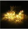 Retro Iron Metal Diamond LED Fairy String Lights Battery Xmas Holiday Wedding Party Home Decoration 10 Leds Lantern String Lamps