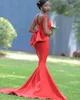Bridesmaid Simple Cheap Long Dresses Deep V-neck Sleeveless Mermaid Party Back Zipper Sweep Train Custom Made Coral Formal Gowns