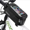 Bolsa de bicicleta con pantalla táctil Roswheel, marco delantero de bicicleta, soporte para bolsas, impermeable, 4,2 ", 4,8", 5,5 ", funda para teléfono + línea de extensión, envío gratis