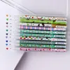 Color Ink Gel Pen Set Starry Sky Animal Flower Design for Writing Drawing Marking can replace Refills 10pcs/set WJ030