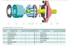 اختال لوحة PVH131 أجزاء المضخة الهيدروليكية لإصلاح EATON فيكرز مكبس هيدروليكي الاكسسوارات مضخة