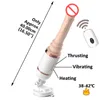 Nowy automatyczny realistyczny silikonowy wibrator dildo zdalne sterowanie Wysuwany penis wibrator męski sztuczne zabawki seksualne penisa dla kobiet6772167