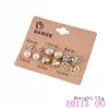 3 Set Hot Sälj Ny Modig Underbara Kvinnor Smycken Vacker Pärla Och Rhinestone Ear Nail Suit Earring Agent Frakt E0113