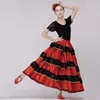 Costumes de danse espagnole pour femmes jupe de danse Flamenco jupe de danse du ventre vêtements espagnols haut et jupe de Flamenco2461