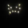 Çocuklar Yetişkinler Bunny Kulakları Yanıp Sönen LED Glow Kafa Hairband Kadınlar Bar KTV Gece Kulübü Elbise Dekor Glow Parti Malzemeleri QW7102