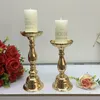 Castiçais de Metal Candelabros de Ouro Candelabros de Vaso de Flor de Mesa de Casamento Moda Suporte de Vela Requintado Candelabro de Mesa vaso de Decoração Para Casa