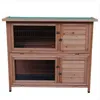 Groothandel 48 "2 lagen Waterdichte Kip Coop Rabbit Hutch Wood House Pet Cage voor kleine dieren