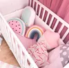 Ny Nordic 25x35cm Rainbow Pillow Kids Rainbow Toys Mjuk dekorativ fylld kudde tecknad Baby Pillow Dekorera barnkammare Dekor