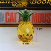 Regali di cristallo Blocco giallo Ananas Figurine Ornamenti Saldi natalizi Feng shui Festive Party House Desk Deocration Craft Gift