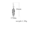 Charms DIY New Collection Wholesale Authentic 925 Sterling Silver Spiritual Feather Pendant Pandora Charm Fits For Bracelet 397216