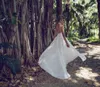 Limor Rosen 2018 Wedding Dresses Sweep Train Halter Bridal Gowns A Line Sheer Neck Country Robe De Mariée