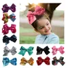 13 colors Girls Embroideried Sequin Bows With Alligator Clips Colorful Hairpins Bling Barrette Hair Accessories 0601808