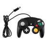 Branco preto com fio analógico controlador de jogo joystick gamepad para gamecube ngc alta qualidade navio rápido