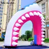 Entrada decorativa do festival personalizado Arco de modelo de boca de tubar￣o infl￡vel para eventos de festa e publicidade feita por Ace Air Art