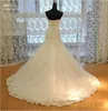 Flores Ruched Beading Sweetheart Sereia Vestidos de Noiva Lace-Up Rendas Vestidos de Noiva Country Garden Wedding Vestidos de Noiva Custom Made