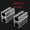 2pcs / lot SBR25LUU 25mm 개방형 선형 케이스 단위 선형 블록 베어링 블록 cnc 라우터에 대 한 3d 프린터 부품