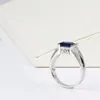 Мужские модные подарки ювелирные изделия из белого золота сапфир CZ Циркон обручальный кольцо кольцо новогоднее подарок SZ8-13226C