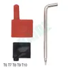 Wysoka Quliity Nowy odłączany Torx T6 T7 T8 T9 T10 T15 T20 Red Flag Hutrdriver Klucz Mini Sterowniki śrubowe CNC Narzędzia 5000pcs/partia