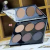 Maycheer 3D Carry Bright 6 Tones Grooming Pressed Powder Matte Face Powderr Palette Compact Modern Fashion Facial Makeup