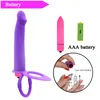 10 Geschwindigkeit vibrieren doppelte Penetration Strapon Anal Dildo Silikongurt am Penis Anus Plug Sex -Produkte Erwachsene Toy7584377