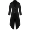 2018 New Plus Size Men Tuxedo Jackets Tail Coat Steampunk Gothic Performance Uniforms Cosplay Party Clothes S/M/L/XL/2XL/3XL/4XL
