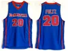 Herren DeMatha Markelle Fultz 20 High School Basketball-Trikots, blaue Jersey-Hemden mit Nähten, S-XXL