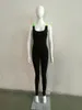 Tuta da allenamento per donna Abbigliamento sportivo monopezzo Backless Running Tight Dance Yoga Sportswear Tuta all'ingrosso