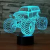 Monster Truck 3D Tischleuchte 7 Farben lampe de nuit cadeau de Noël #R54