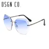 DSGN CO. 2018 quentes Óculos de sol na moda para homens e mulheres sem aro 6 Cor Moda Sun Glasses UV400