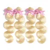 ELIBESS HAIR- 브라질 3pcs / Lot # 613 Blonde Hair Bundles 바디 웨이브 100 % Human Remy Hair Weaves