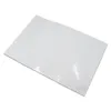 50 قطع أبيض 18x26 cm مايلر فويل حقيبة الألومنيوم مع سحاب نوع مايلر احباط الحقيبة الأغلاق الغذاء الصف أكياس التعبئة والتغليف التجارية