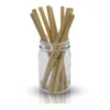 Pajitas de bambú para beber para fiesta, suministros para el hogar, boda, bambú Biodegradable, cumpleaños, vajilla orgánica, fiesta de festival