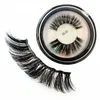 3D Mink Soft False Eyelashes 20MM 10 Styles Round Case 1 Pair Long Thick Cross Natural Makeup Faux Eye Lashes Extension YG