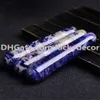 5Pcs Sodalite 110MM All Natural Gemstone Rock Crystal Massage Wand Hand Polished Smooth Blue Sodalite Stone Round Ended Acupoint Point Stick