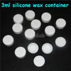 3ml Non-stick Silicone dabber jar boxes tool Container For Wax Bho Oil Butane rigs water pipe