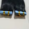 brazilian Tape in human hair 60 pcs Dark Color Skin Weft Hair Extensions 150g 16 18 20 22inch Option