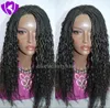 Stock black micro braided wig Lace Front Synthetic Wigs For Africa American box Braids High Temperature Women Wigs