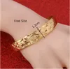 24K Golden Brief Shinning Star Gold Color Adjustable Bangles Bracelet Jewelry222Q