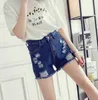 2018 novo design womens verão curta calça na moda buraco denim shorts moda mendigos shorts jean senhoras sexy hight cintura shorts